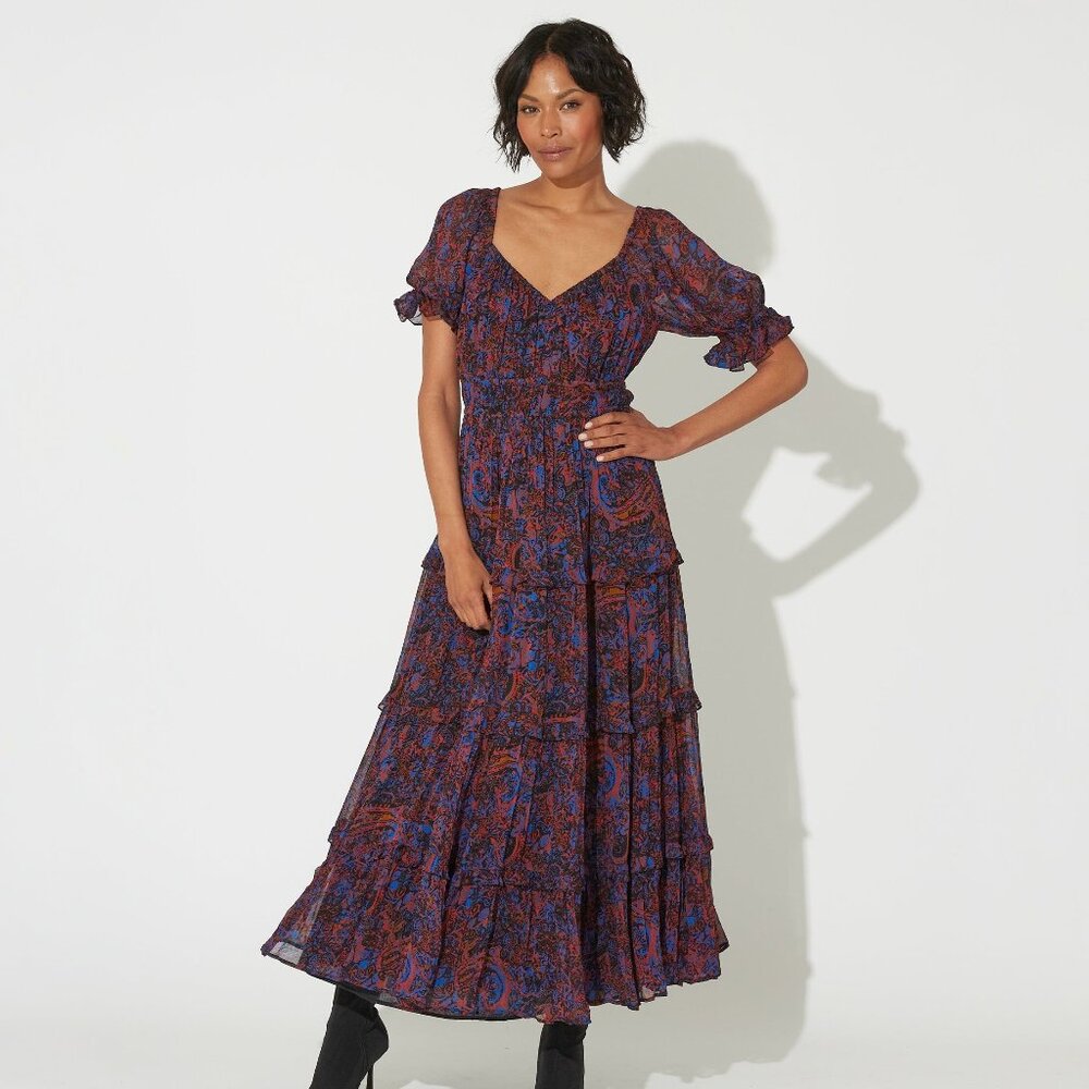 Alessia Midi Dress | Retrograde Paisley